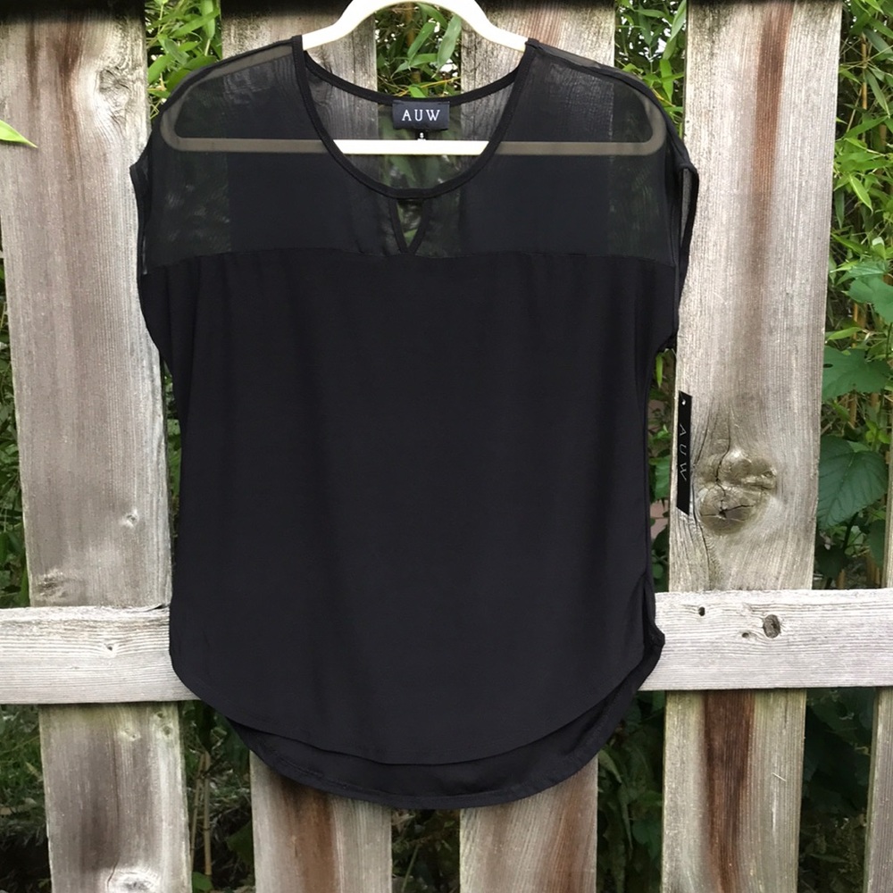 AUW Black illusion Top Sz M